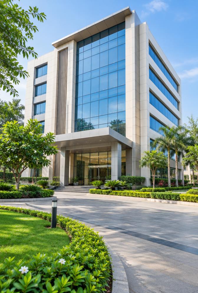 Illustrative facility management scene